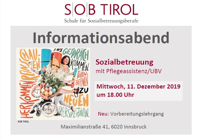 Informationsabend SOB TIROL : Sobup.at